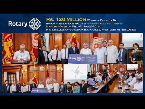 Still from Rotary Sri Lanka responds to COVID-19